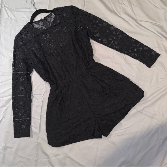 Black Lace Romper - Picture 5 of 5
